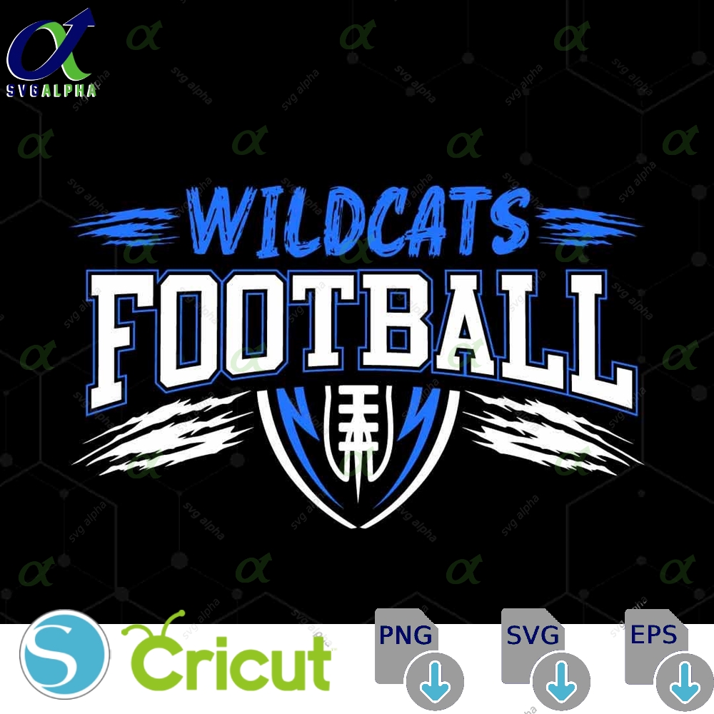 Wildcats Mascot Svg Png Wildcats Football Svg Varsity Wildcats Shirt School Spirit Mascot Football Cheer Sublimation Football Mom Svg
